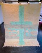 valkoinen villamatto vaaleansininen yksityiskohta