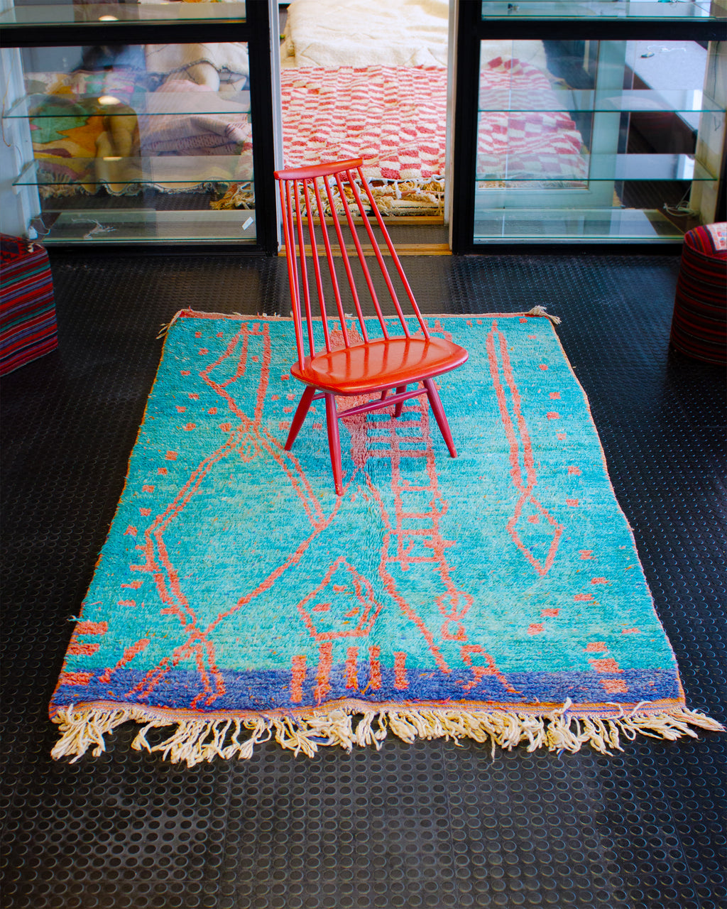 Marokkolainen sininen matto