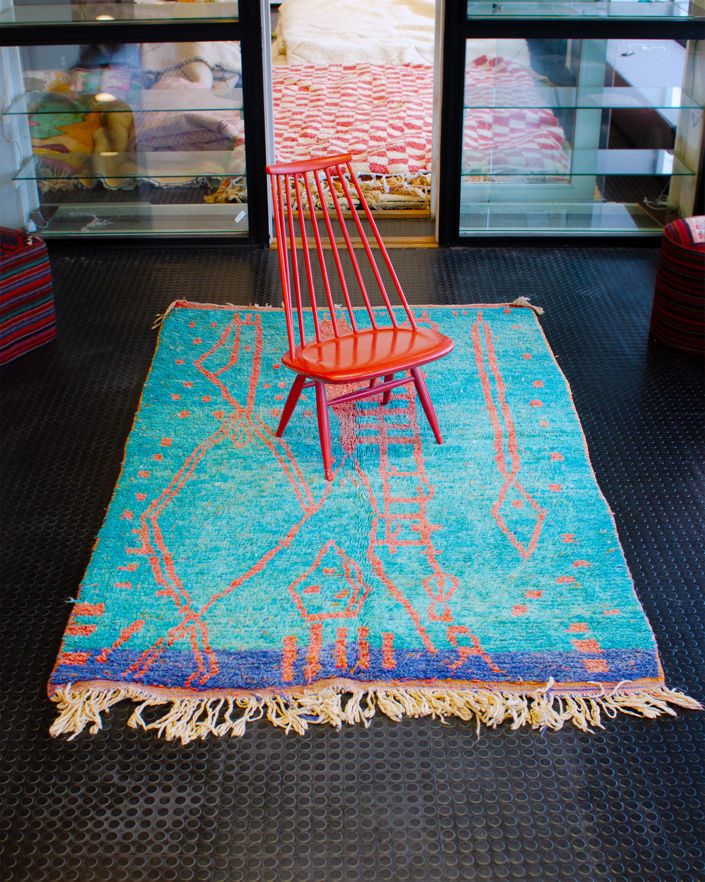 Marokkolainen sininen matto