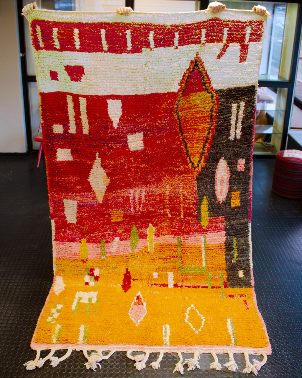 Villamatto punainen oranssi