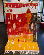 Villamatto punainen oranssi