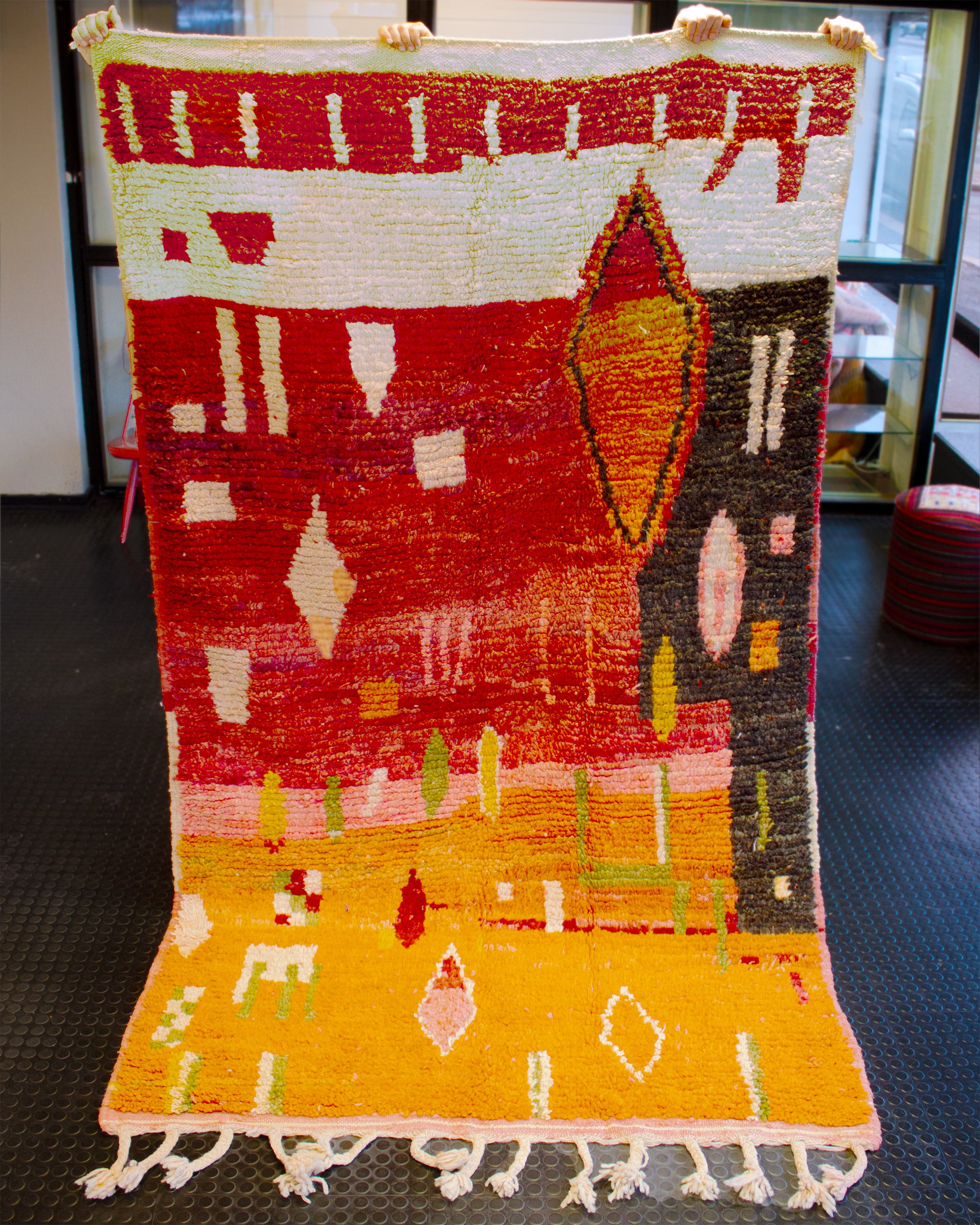 Villamatto punainen oranssi