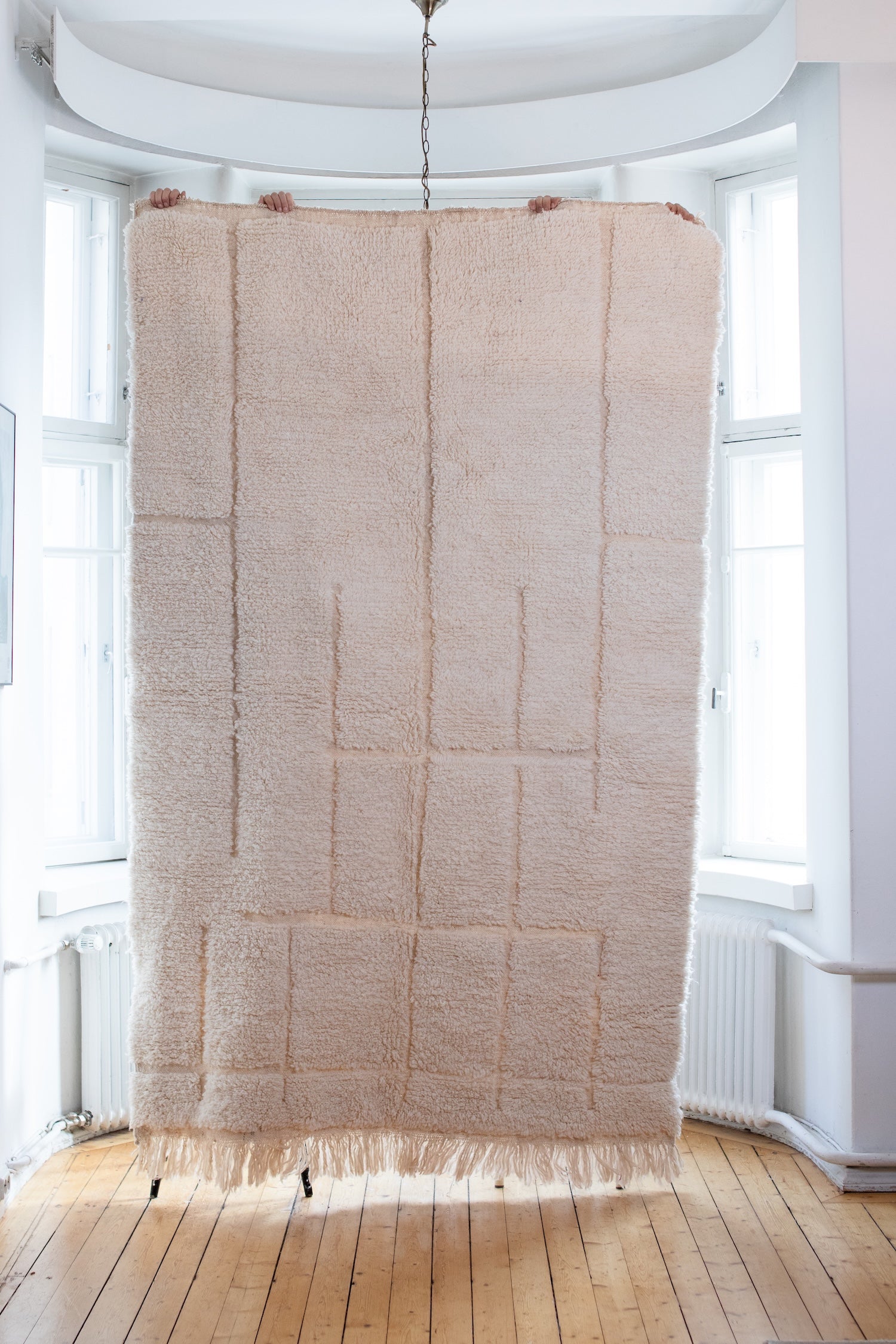 Beni Ourain valkoinen villamatto<br>250cm x 150cm