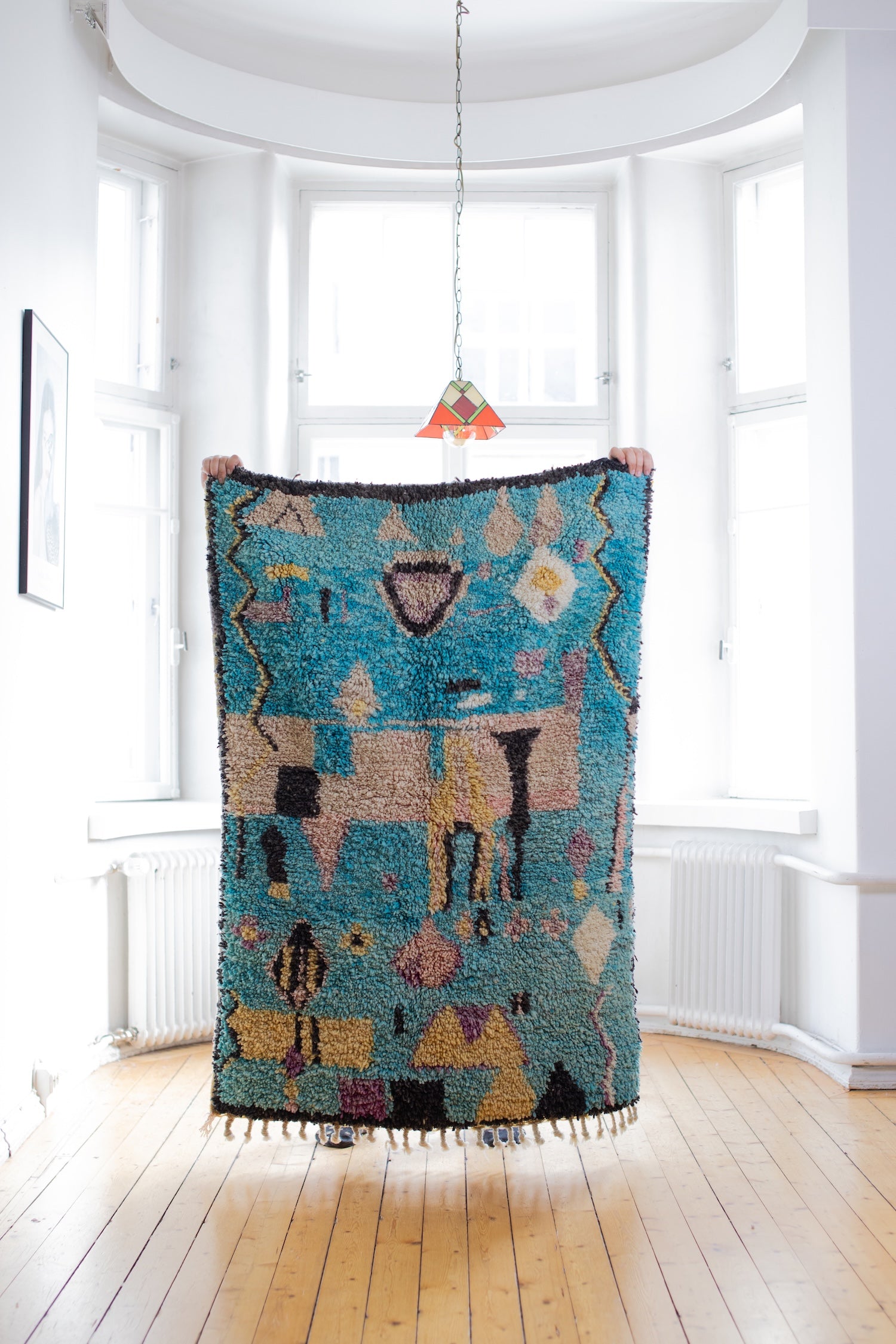 Marokkolainen villamatto<br>150cm x 100cm
