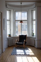Ruudullinen villamatto<br>165cm x 105 cm