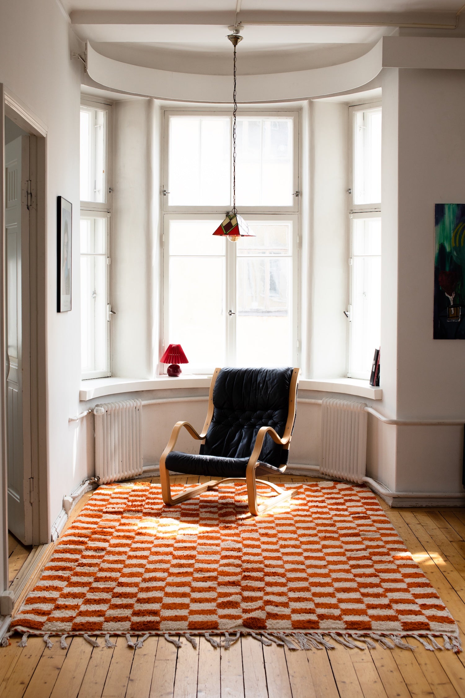 Mimosa Ruudullinen villamatto<br>300cm x 200cm