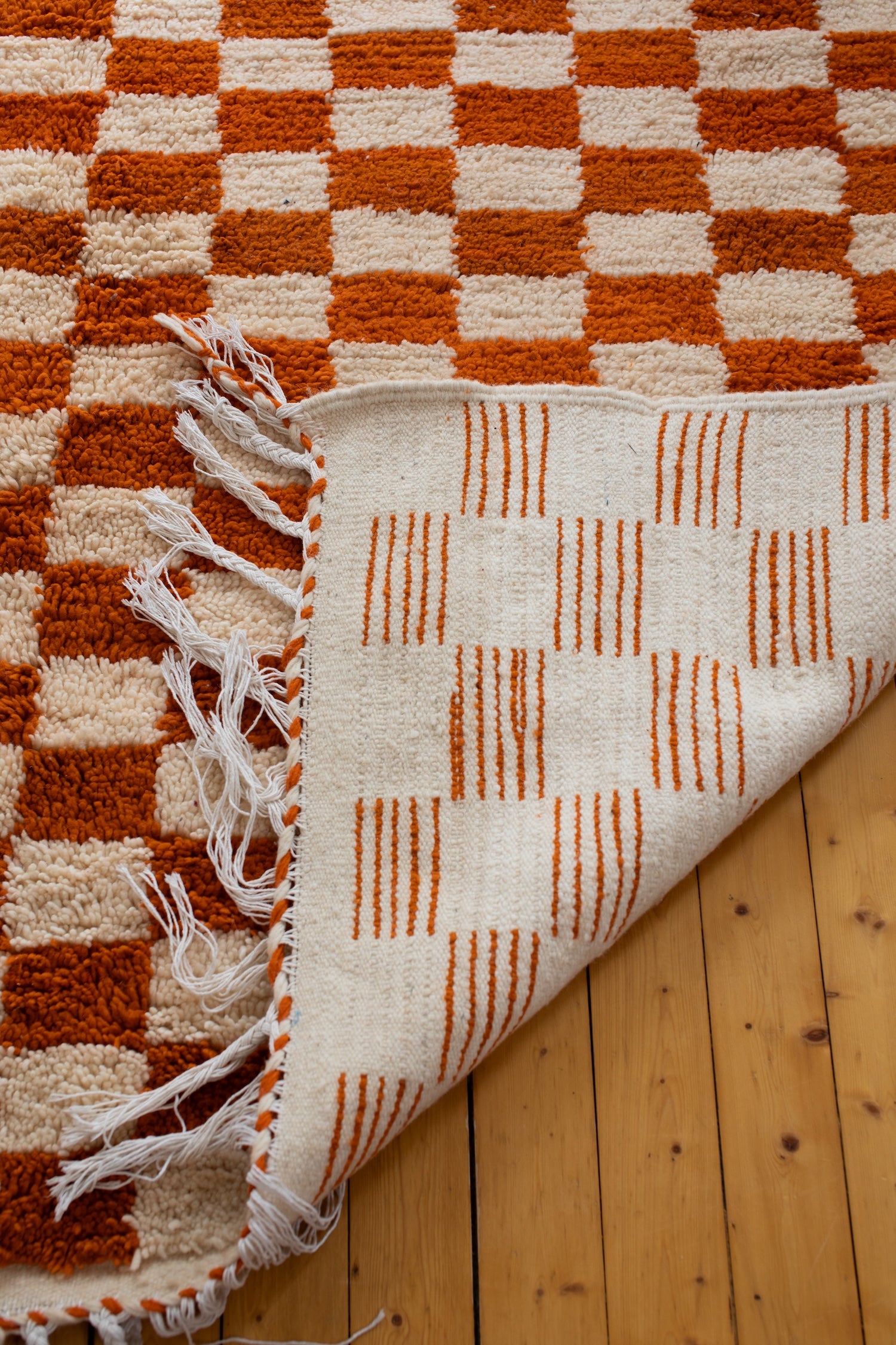 Mimosa Ruudullinen villamatto<br>300cm x 200cm