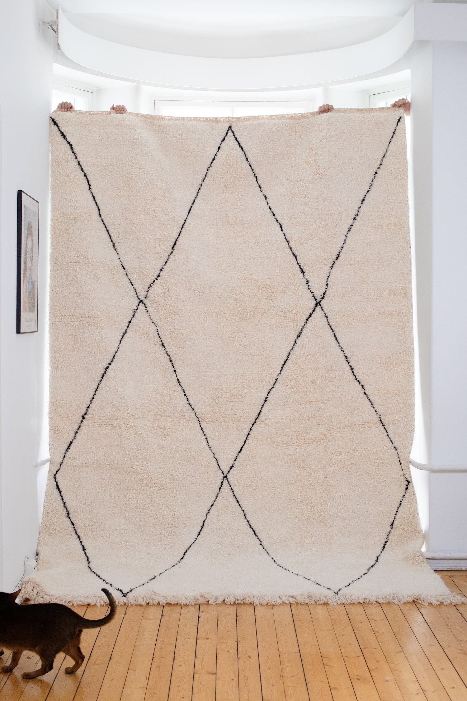Beni Ourain talonpoika villamatto 325cm x 220cm