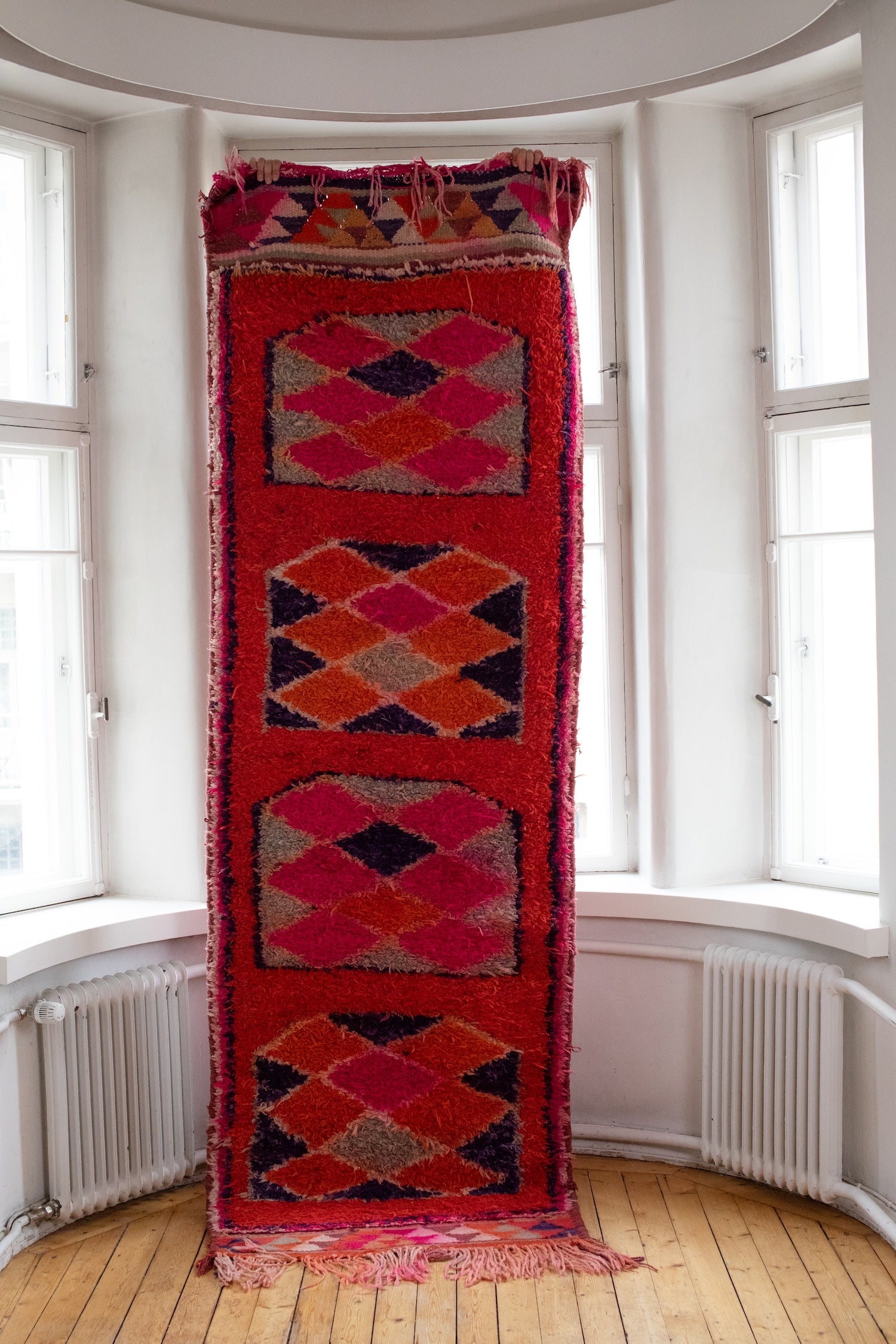 Vintage Marokkolainen villamatto<br>310cm x 100cm