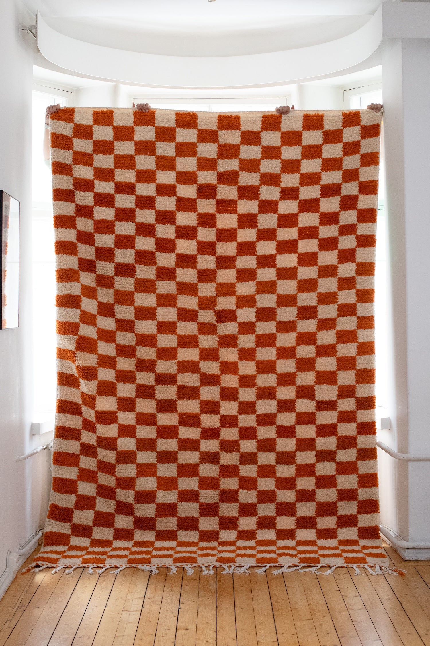Mimosa Ruudullinen villamatto<br>300cm x 200cm