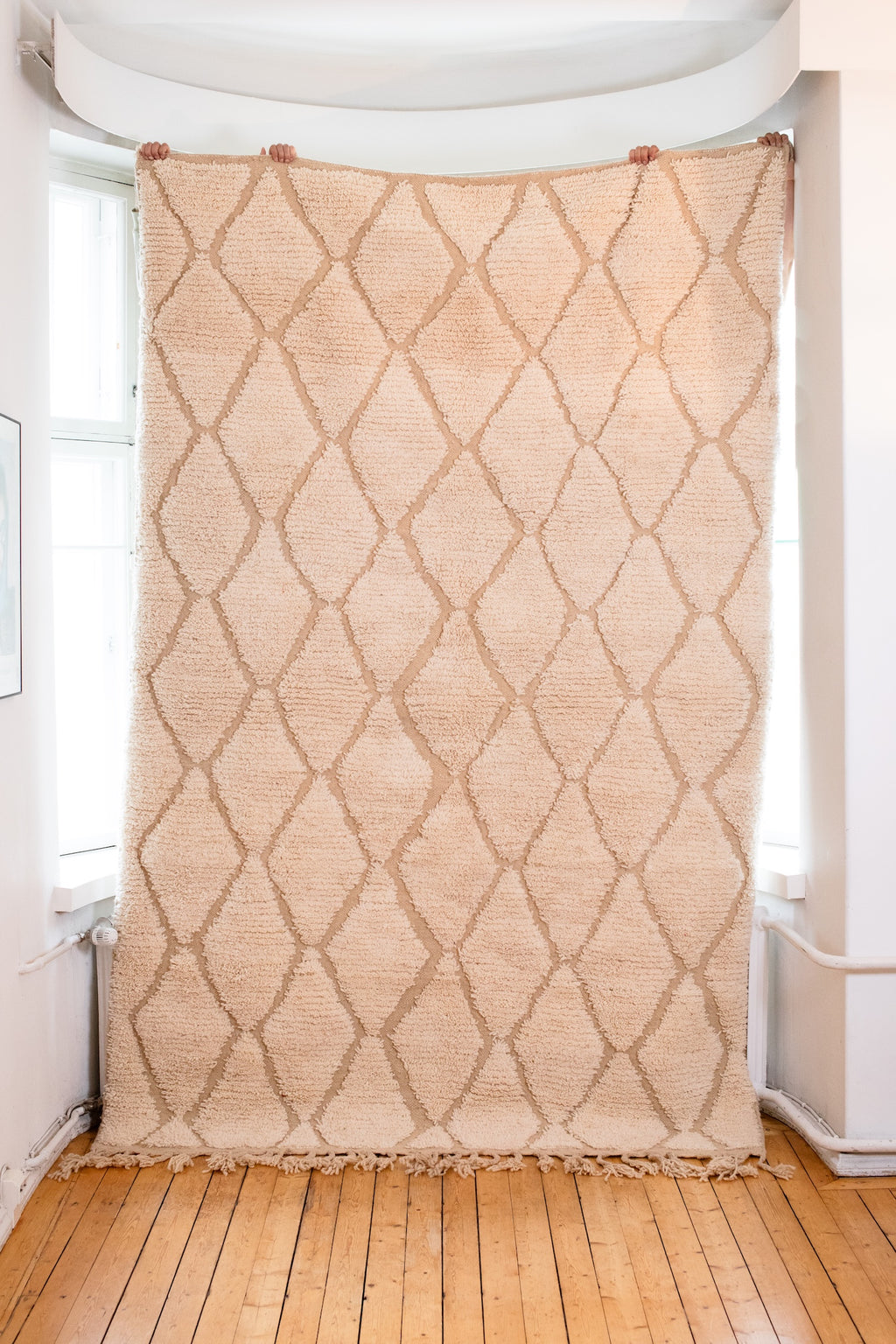 Valkoinen Beni Ourain<br>300cm x 200cm