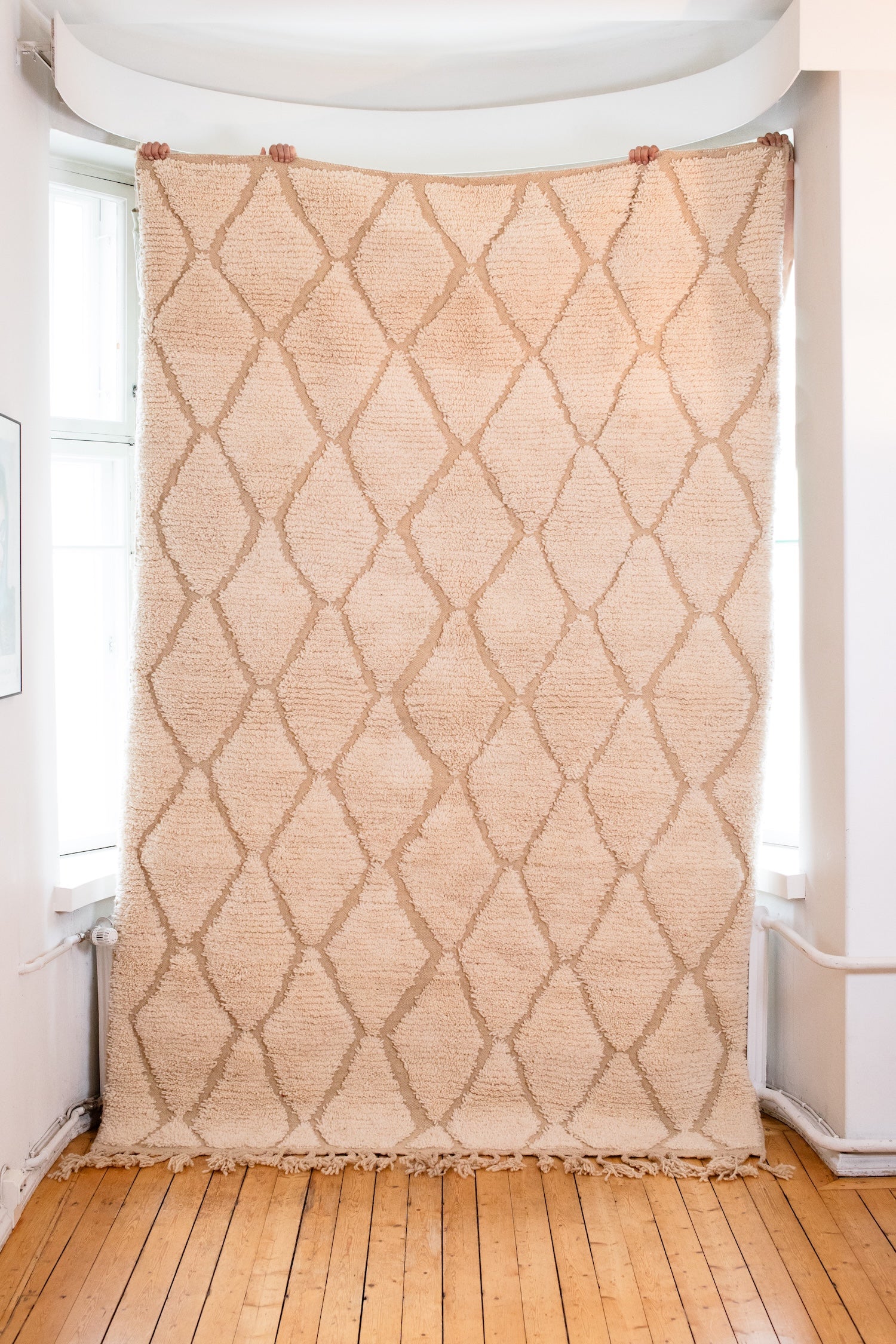 Valkoinen Beni Ourain<br>300cm x 200cm