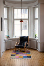 Värikäs boujaad villamatto 155cm x 100cm