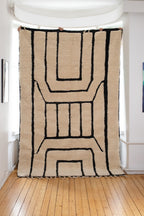 mustavalkoinen marokkolainen matto