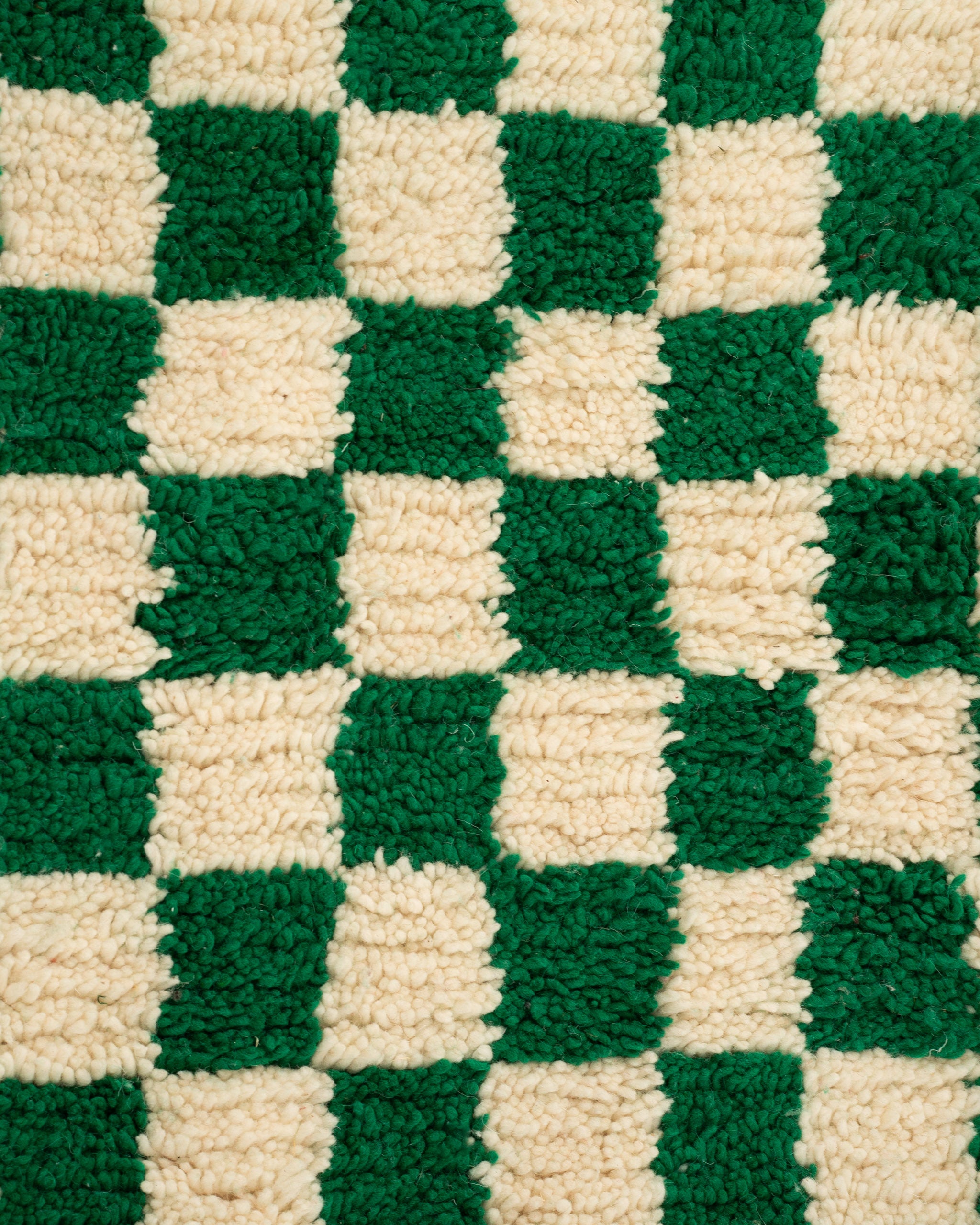 Vihreä ruudullinen marokkolainen matto<br>300cm x 200cm