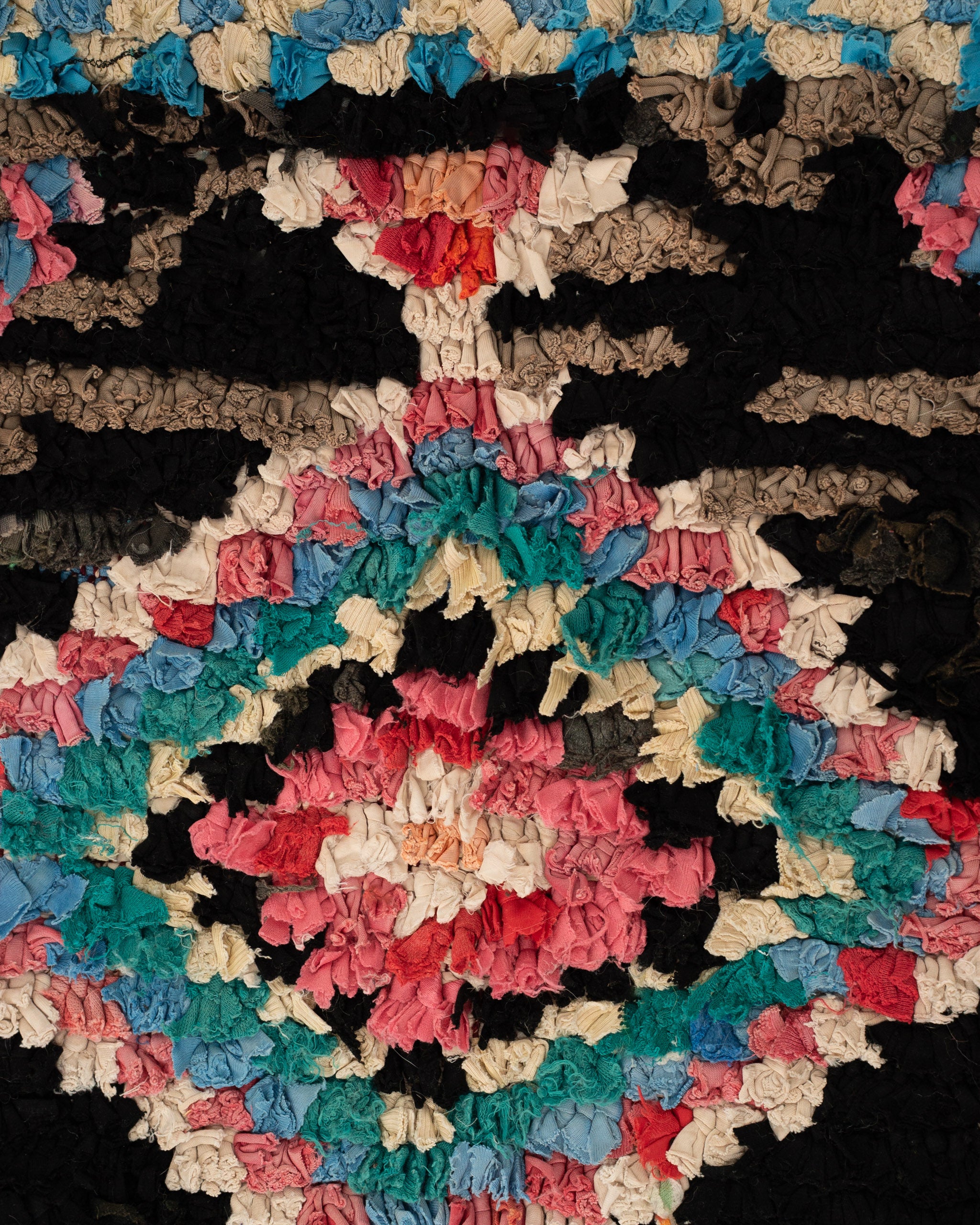 Vintage Marokkolainen Boucherouite matto 275/130cm