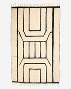 Beni Ouarain matto mustavalkoinen 300/200cm