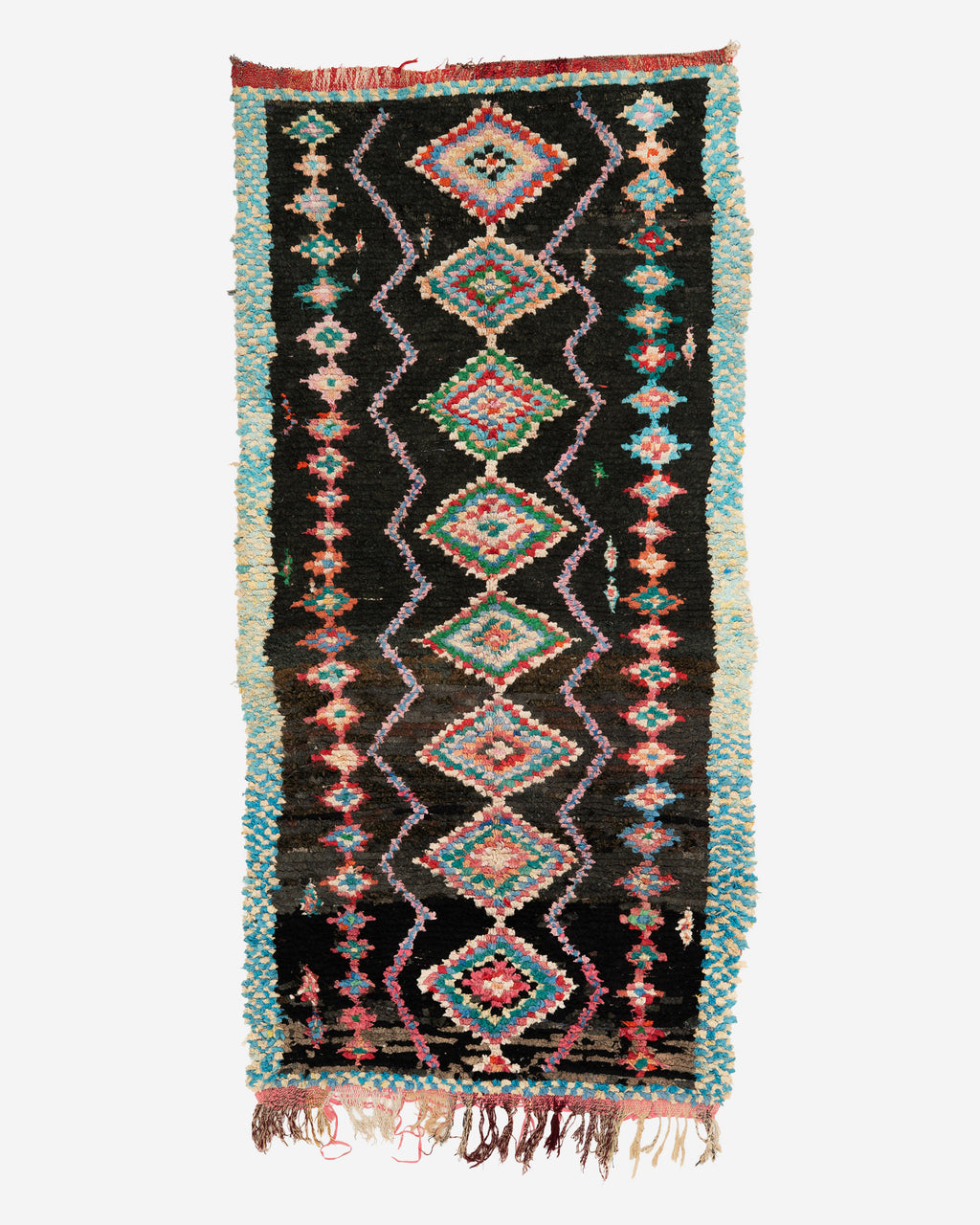 Vintage Marokkolainen Boucherouite matto 275/130cm