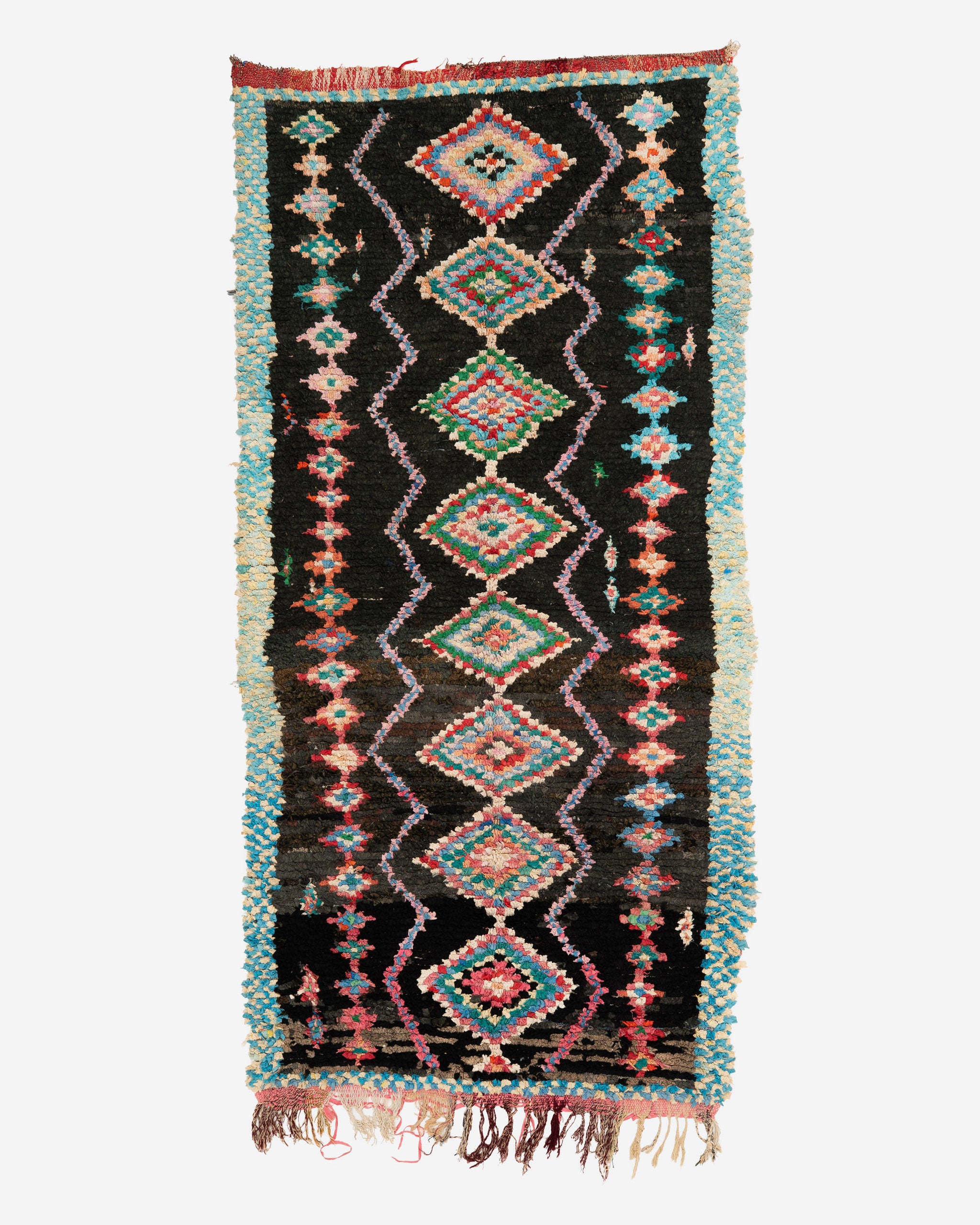 Vintage Marokkolainen Boucherouite matto 275/130cm