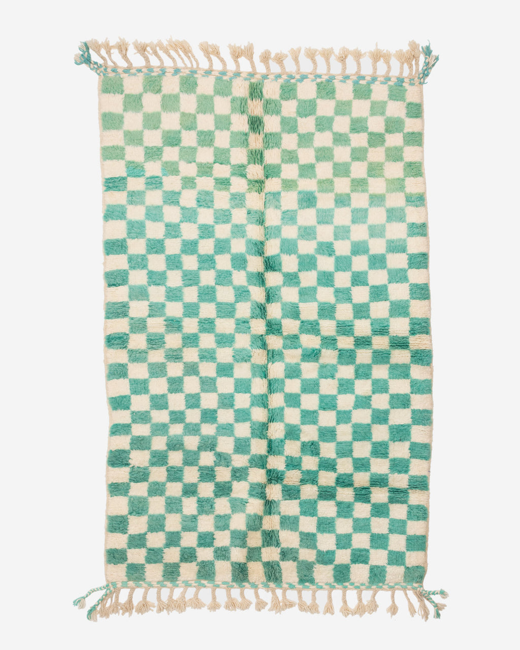 Ruudullinen Marokkolainen villamatto 255/160cm
