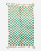 Ruudullinen Marokkolainen villamatto 255/160cm