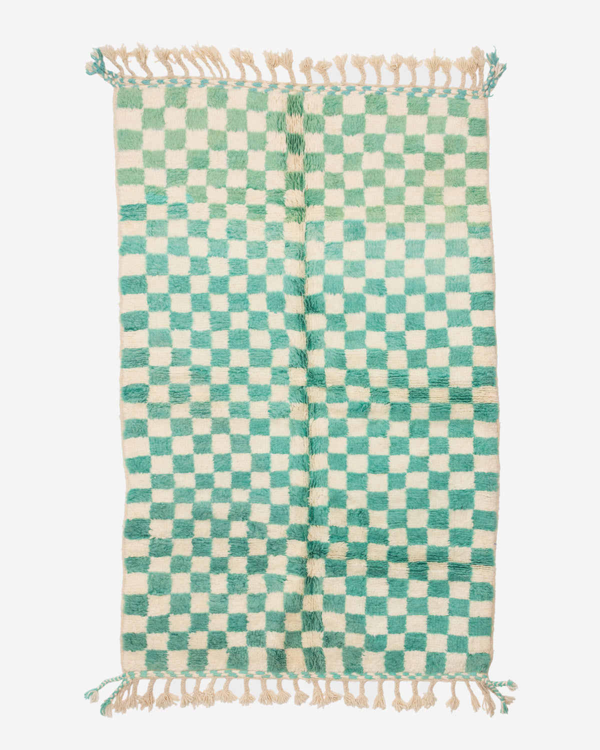 Ruudullinen Marokkolainen villamatto 255/160cm